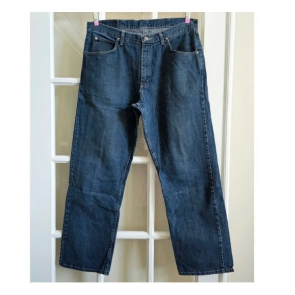 Wrangler Jean 36x32 High Rise Classic Blue Wash Denim - Picture 1 of 6